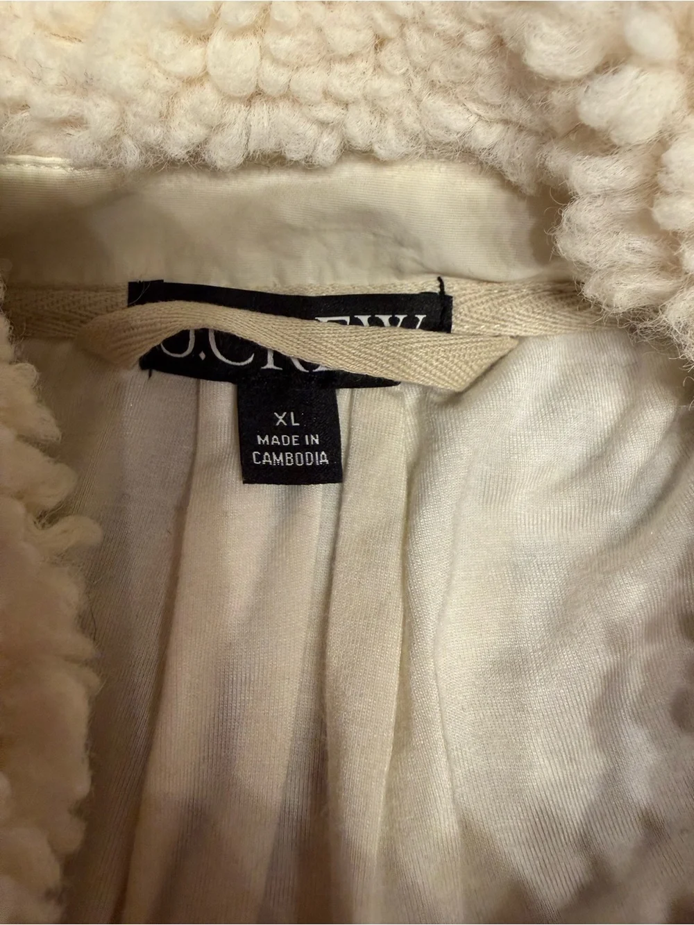 J Crew Jacquard-print sherpa half-zip fleece pullover - XL